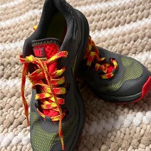 Nike Women's Gray, Neon Pink, Green, Yellow and Orange Trail Sneakers